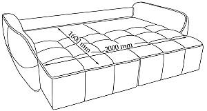 Canapea Crinela Bombay Galben