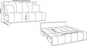 Canapea Crinela Malta 168 Galben