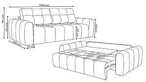 Canapea Crinela Bergamo Eco Gri-Maroniu