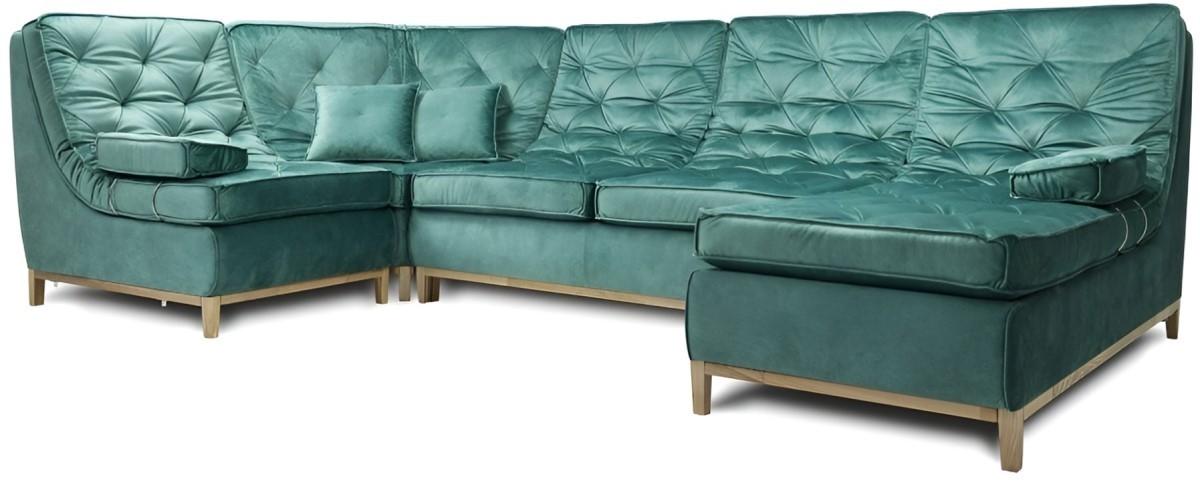 Canapea coltar Crinela London 5 Mini Turcoaz