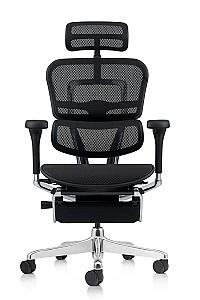Fotoliu de birou Comfort Ergohuman Elite 2 Black +Legrest T-168-B1 EHE2-AB-HAM-5D-L