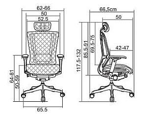 Fotoliu de birou ART Nefil Luxury Grey W09-53 NFL-AG-HAM