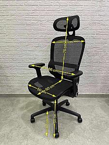 Fotoliu de birou ART Lima Mesh black