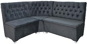 Coltar bucatarie Viitorul Banchet 1 Alb / Tenerife Gri Inchis