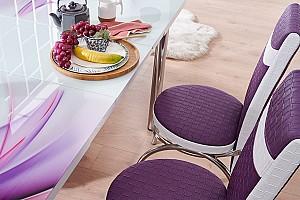 Scaun Kelebek Merchan Violet/Alb