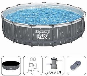 Piscina cu carcasa BESTWAY STEEL PRO MAX 457×107 cm (561GDBW)