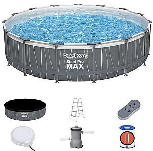 Piscina cu carcasa BESTWAY STEEL PRO MAX 457×107 cm (561GDBW)