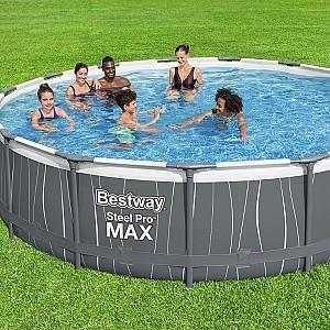 Piscina cu carcasa BESTWAY STEEL PRO MAX 457×107 cm (561GDBW)