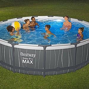 Piscina cu carcasa BESTWAY STEEL PRO MAX 457×107 cm (561GDBW)