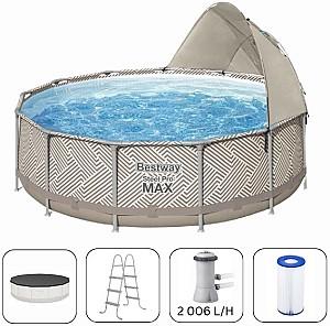 Piscina cu carcasa BESTWAY STEEL PRO MAX 396×107 cm (561FYBW)