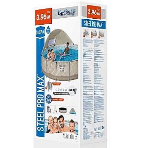 Piscina cu carcasa BESTWAY STEEL PRO MAX 396×107 cm (561FYBW)
