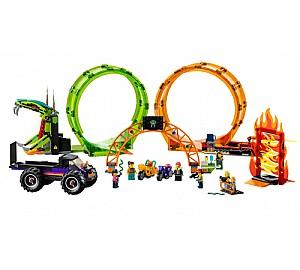 Constructor LEGO City 60339 Double Loop Stunt Arena