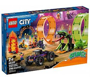 Constructor LEGO City 60339 Double Loop Stunt Arena