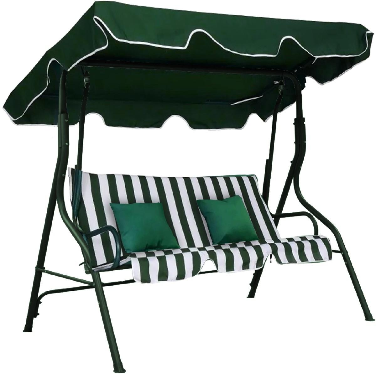 Leagan balansoar Waltz RODOS Verde cu dungi albe