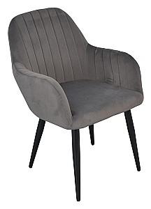 Set de masa si scaune Evelin DT 432-1R B + 4 scaune LC-621 B/Dark Grey 57