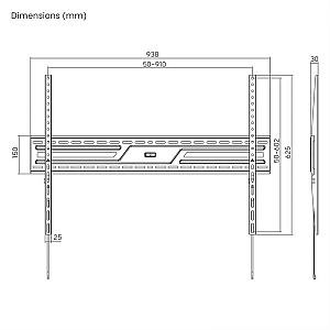 Suport pentru televizor Gembird WM-100F-01