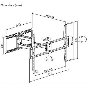 Suport pentru televizor Gembird WM-105ST-01