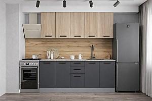 Set mobila bucatarie Alcantara 2 m Sonoma / Gri Inchis