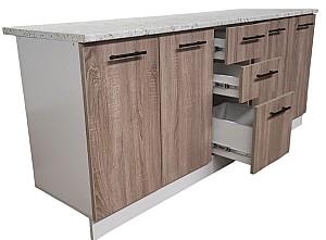 Set mobila bucatarie Alcantara 2 m Bej / Gri Deschis