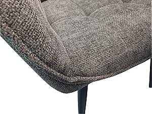 Set de masa si scaune Evelin DT 402-3 B + 4 scaune YTC-090 B / UF885-15 Dark Grey