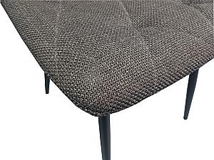 Set de masa si scaune Evelin DT 404-2 B + 3 scaune YTC-080 B / BJORN-16 Dark Grey