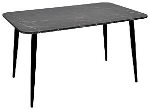 Set de masa si scaune Evelin DT 405-6 B + 4 scaune YTC-055 B / UF885-15 Dark Grey