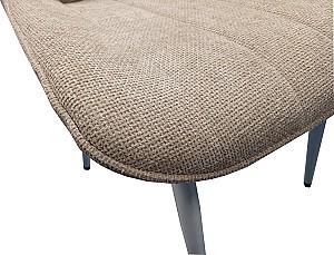 Set de masa si scaune Evelin DT 432-1R Wh + 4 scaune YTC-055 Wh / UF885-03 Light Beige