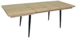 Set de masa si scaune Evelin DT 433-4 B + 6 scaune YTC-055 B / UF885-15 Dark Grey