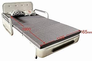 Canapea Evelin Sofa 120 Alb / Gri