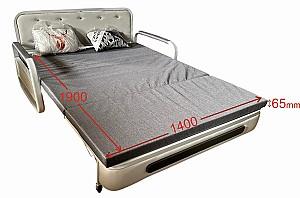 Canapea Evelin Sofa 150 Alb / Gri