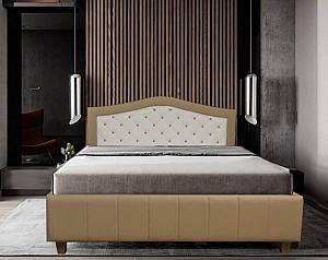 Pat Alcantara Diamond 140x200 Leather Cappuccino/White