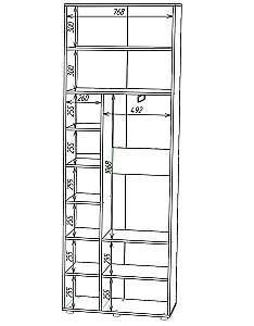 Dulap Nex Home A007 Antracit (Gri)