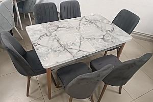 Set de masa si scaune Kelebek ES-1008 (6 scaune)