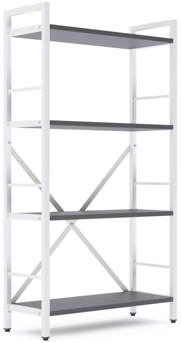 Etajera Nex Loft Alb/Antracit (Gri) 4 rafturi