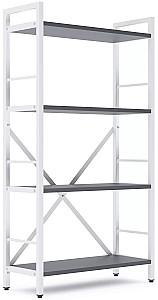 Etajera Nex Loft Alb/Antracit (Gri) 4 rafturi