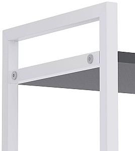 Etajera Nex Loft Alb/Antracit (Gri) 4 rafturi