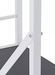 Etajera Nex Loft Alb/Antracit (Gri) 4 rafturi