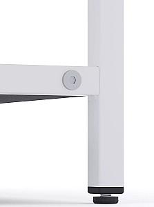 Etajera Nex Loft Alb/Antracit (Gri) 4 rafturi