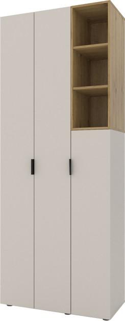 Dulap Nex Home A003R Cashmere (Bej)/Stejar Artisan (Maro)