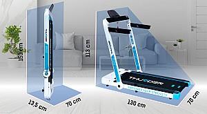 Banda de alergat Thunder Race White