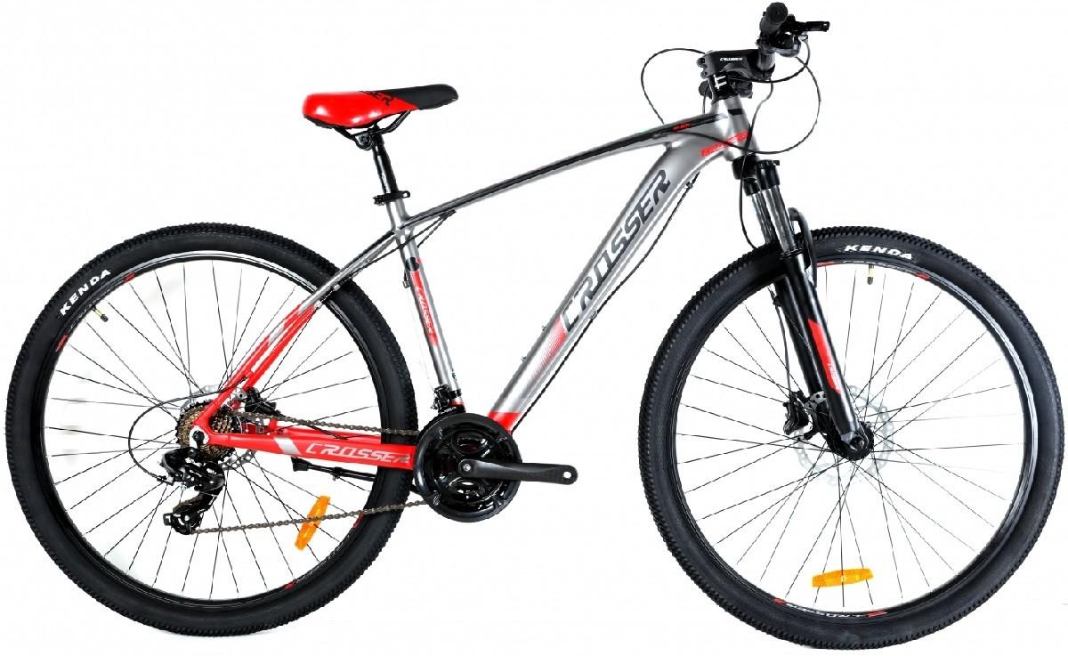 Bicicleta de munte Crosser QUICK 29/19 21S Shimano+Logan Hidraulic Gray/Red