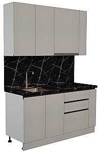 Set mobila bucatarie ArtFlame Gola 1.6 m New Grey(Bej)