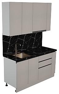 Set mobila bucatarie ArtFlame Gola 1.6 m New Grey(Bej)