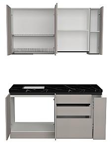 Set mobila bucatarie ArtFlame Gola 1.6 m New Grey(Bej)