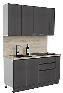 Set mobila bucatarie ArtFlame Gola 1.6 m Storm Grey(Gri)