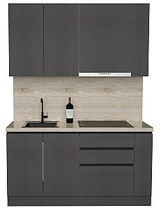 Set mobila bucatarie ArtFlame Gola 1.6 m Storm Grey(Gri)