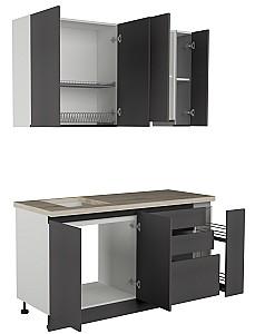 Set mobila bucatarie ArtFlame Gola 1.6 m Storm Grey(Gri)