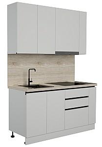 Set mobila bucatarie ArtFlame Gola 1.6 m White(Alb)