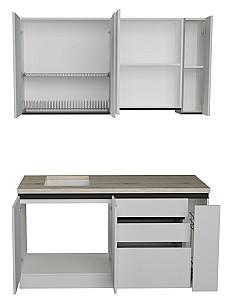 Set mobila bucatarie ArtFlame Gola 1.6 m White(Alb)