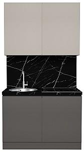 Set mobila bucatarie ArtFlame Gola 1.2 m Crem(Bej)/Stone Grey(Gri)